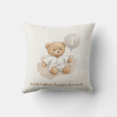 Judo Bear’s First Belt" – 1st Birthday White Belt クッション (裏面)