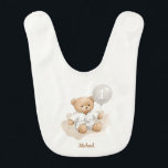 Judo Bear’s First Belt" – 1st Birthday White Belt ベビービブ<br><div class="desc">Celebrate your baby’s very first milestone with this heartwarming white belt judo bear design — perfect for little ones just beginning their journey, just like in judo. Dressed in a crisp white judogi and matching white belt, this cuddly bear holds a balloon marked with a soft "1" to celebrate your...</div>