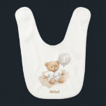 Judo Bear’s First Belt" – 1st Birthday White Belt ベビービブ<br><div class="desc">Celebrate your baby’s very first milestone with this heartwarming white belt judo bear design — perfect for little ones just beginning their journey, just like in judo. Dressed in a crisp white judogi and matching white belt, this cuddly bear holds a balloon marked with a soft "1" to celebrate your...</div>