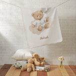 Judo Bear’s First Belt" – 1st Birthday White Belt ベビー ブランケット<br><div class="desc">Celebrate your baby’s very first milestone with this heartwarming white belt judo bear design — perfect for little ones just beginning their journey, just like in judo. Dressed in a crisp white judogi and matching white belt, this cuddly bear holds a balloon marked with a soft "1" to celebrate your...</div>