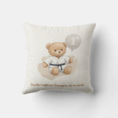 Judo Bear Turns One" – 1st Birthday  クッション (裏面)