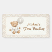 Judo Bear Turns One" – 1st Birthday 【Black-belt】 横断幕 (横)