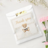 Judo Black Belt Bear Baby Shower Collection フェイバーバッグ (封をした状態)