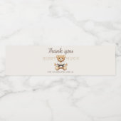 Judo Black Belt Bear Baby Shower Collection ペットボトルラベル (シングルラベル)