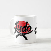 Judo - Black Belt -Rising Sun コーヒーマグカップ (正面左)