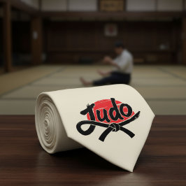 Judo - Black Belt -Rising Sun ネクタイ