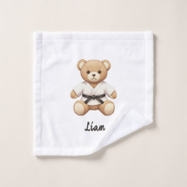 Judo Black Belt Teddy – Perfect Gift for Judo ウォッシュタオル