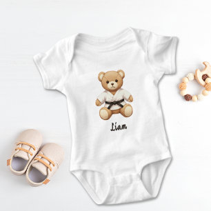 Judo Black Belt Teddy – Perfect Gift for Judo ベビーボディスーツ