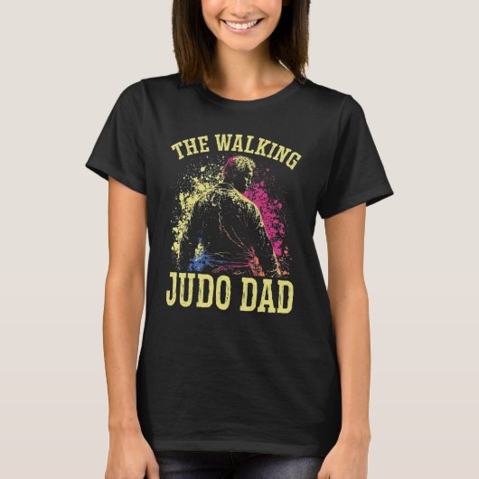 Judo Dad Best Daddy Ever Judoka Martial Artist Fat Tシャツ (正面)