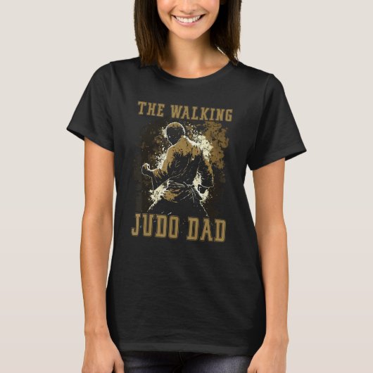 Judo Dad Best Daddy Ever Judoka Martial Artist Fat Tシャツ (正面)