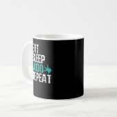 Judo Eat Sleep Judo Repeat コーヒーマグカップ (正面左)