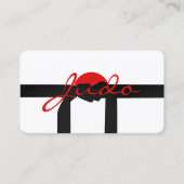 Judo instructor - Black Belt and sun  名刺 (正面)