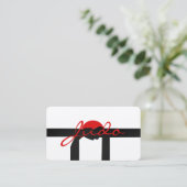 Judo instructor - Black Belt and sun  名刺 (スタンド正面)