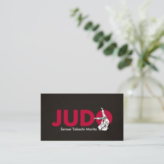 Judo instructor - Kanji and Judoka  名刺 (スタンド正面)
