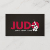 Judo instructor - Kanji and Judoka  名刺 (正面)
