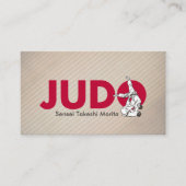 Judo instructor - Kanji and Judoka 名刺 (正面)