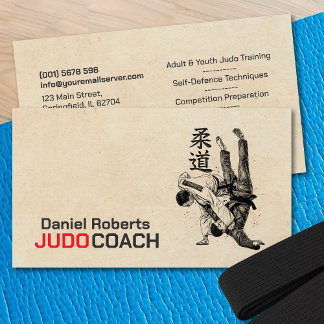 Judo instructor - Kanji and Judoka  名刺