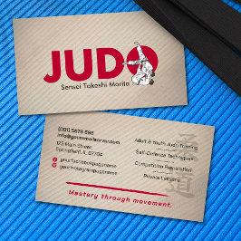 Judo instructor - Kanji and Judoka  名刺
