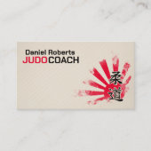 Judo instructor - Kanji and Judoka  名刺 (正面)