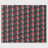 Judo Kanji, Judoka, Torii gates pattern ラッピングペーパー (フラット)