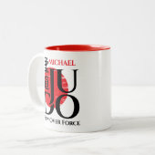 Judo -Kanji, Rising Sun ツートーンマグカップ (正面左)