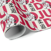 Judo Pattern - Kanji, Judoka ラッピングペーパー (ロールコーナー)
