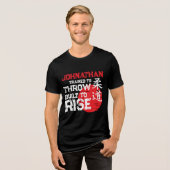 Judo - Trained to Throw - Built to Rise トライブレンドＴシャツ (正面全面)