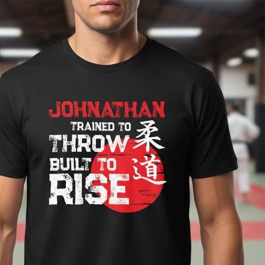Judo - Trained to Throw - Built to Rise トライブレンドＴシャツ