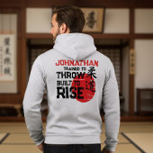 Judo - Trained to Throw - Built to Rise パーカ