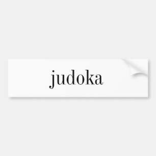 judokaのバンパーステッカー バンパーステッカー