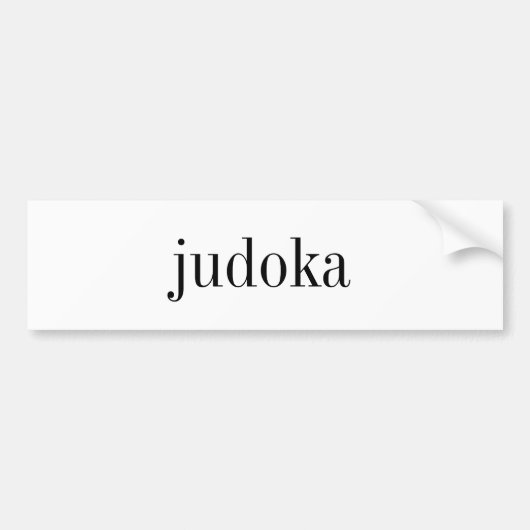 judokaのバンパーステッカー バンパーステッカー (正面)