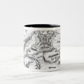 Juelichの連続の戦争、1610年 ツートーンマグカップ (中央)