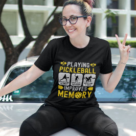 Jugar Pickleball Ejercita La Memoria  Tシャツ