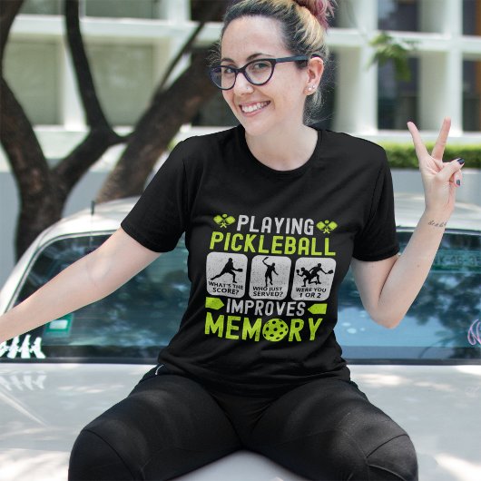 Jugar Pickleball Ejercita La Memoria  Tシャツ