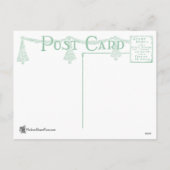 Jugendstilのクリスマスカードの写真フレーム-衰退したPC シーズンポストカード (裏面)