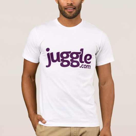 Juggle.comのロゴのワイシャツ Tシャツ (正面)
