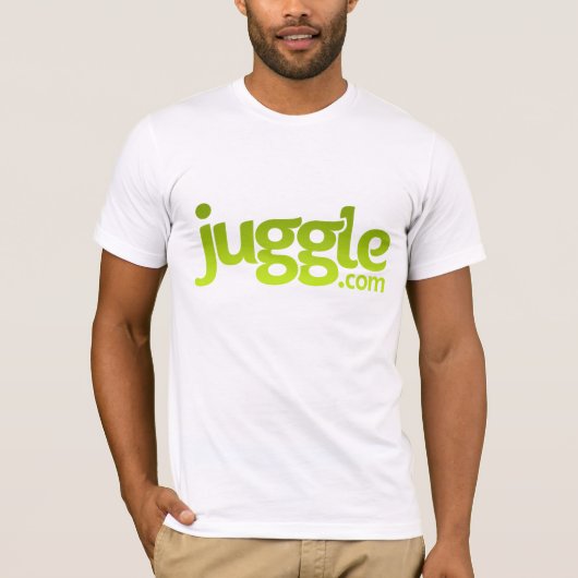 Juggle.comのロゴのワイシャツ Tシャツ (正面)
