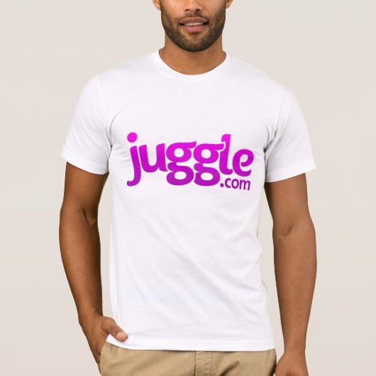 Juggle.comのロゴのワイシャツ Tシャツ (正面)