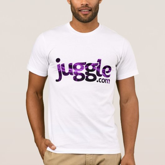 Juggle.comのロゴのワイシャツ Tシャツ (正面)