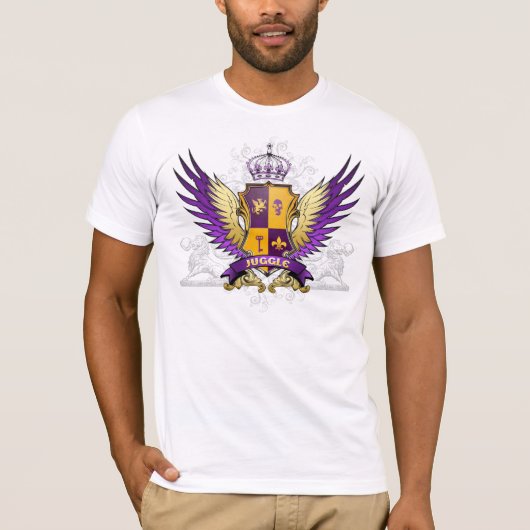 Juggle.comの紋章学 Tシャツ (正面)