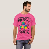 Juggler Forecast 100 Chance Of Juggling Tシャツ (正面フル)