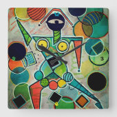 "Juggler" Wall Clock スクエア壁時計 (正面)