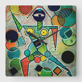 "Juggler" Wall Clock スクエア壁時計