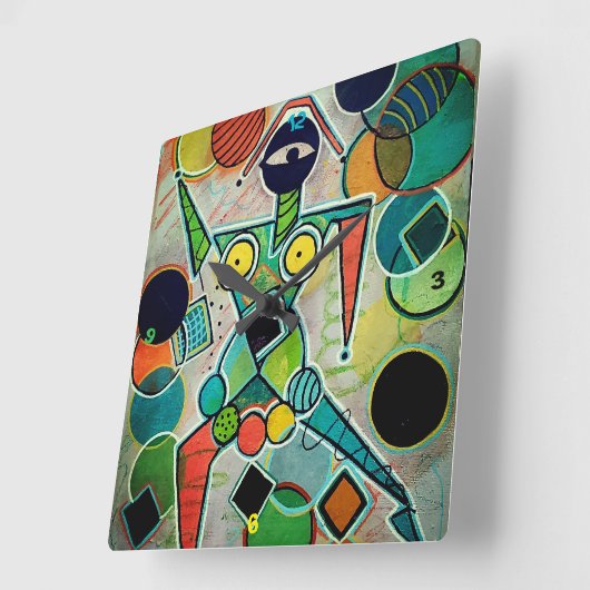 "Juggler" Wall Clock スクエア壁時計 (傾斜)