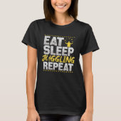 Juggling Eat Sleep Repeat Circus Hobby Juggling Tシャツ (正面)