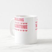Juggling Is My Valentine Valentines Day Funny Jugg コーヒーマグカップ (正面左)