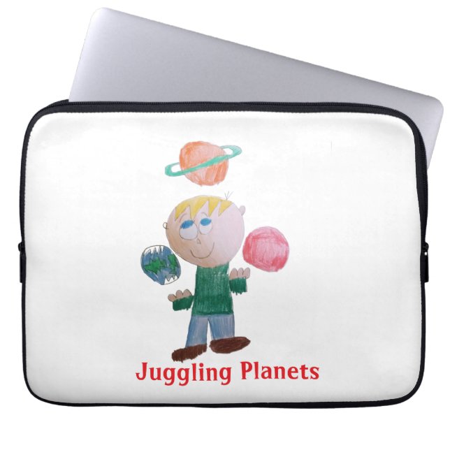 Juggling Planetsノートパソコンケース ラップトップスリーブ (正面)