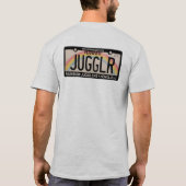 JUGGLRのナンバープレートのTシャツ Tシャツ (裏面)