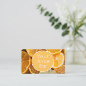 Juice Bar Loyalty Card 名刺 (スタンド正面)
