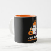 "Juice Before Boos" ハロウィンゴーストマグ ツートーンマグカップ (正面左)